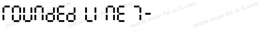 Rounded Line 7字体转换